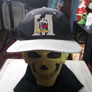 Vintage Drew Pearson Mickey Mouse Blockhead Snap Hat Cap